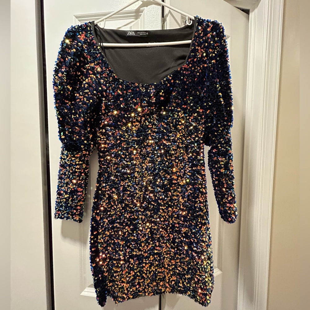 Zara sequin dress